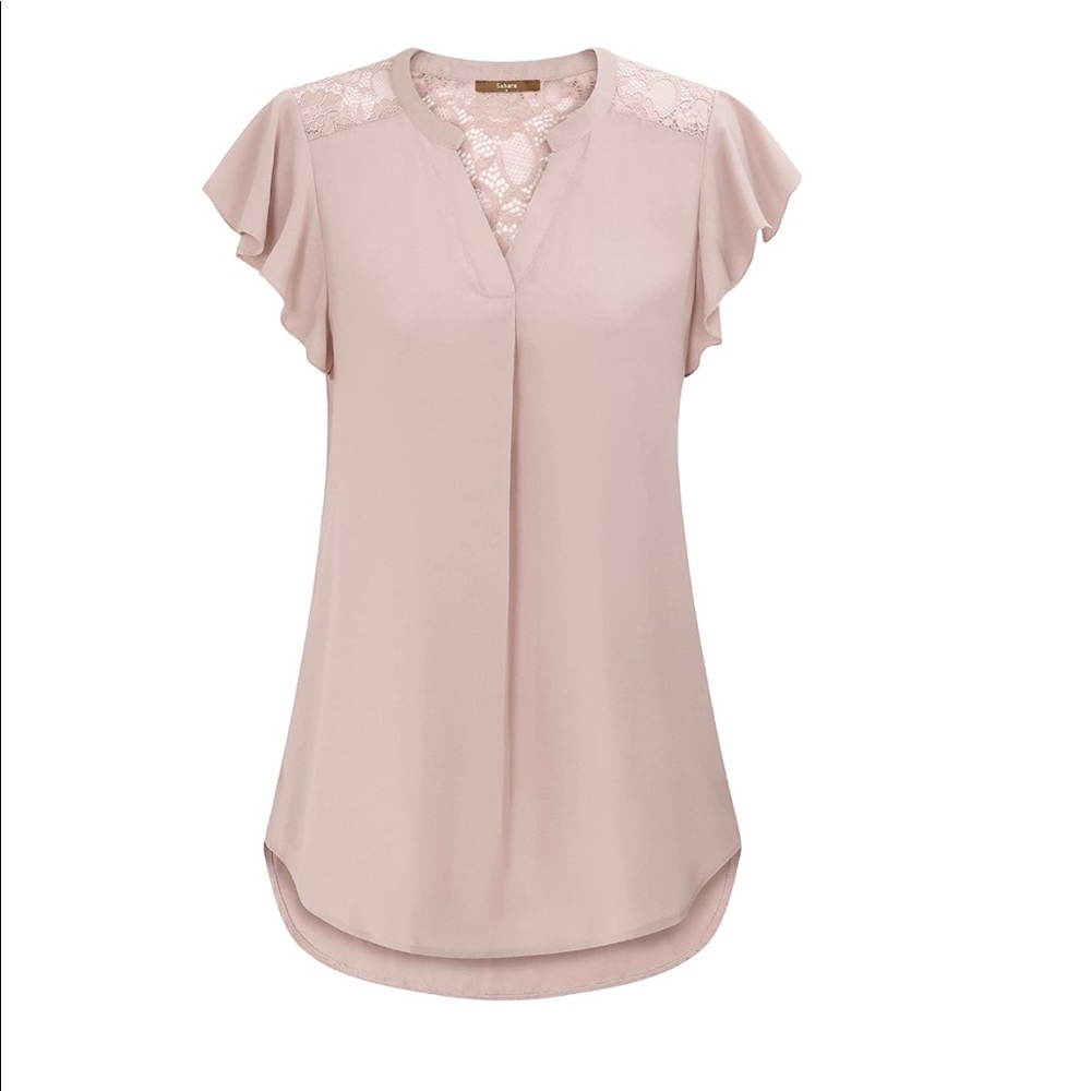 Blush Lace Blouse
